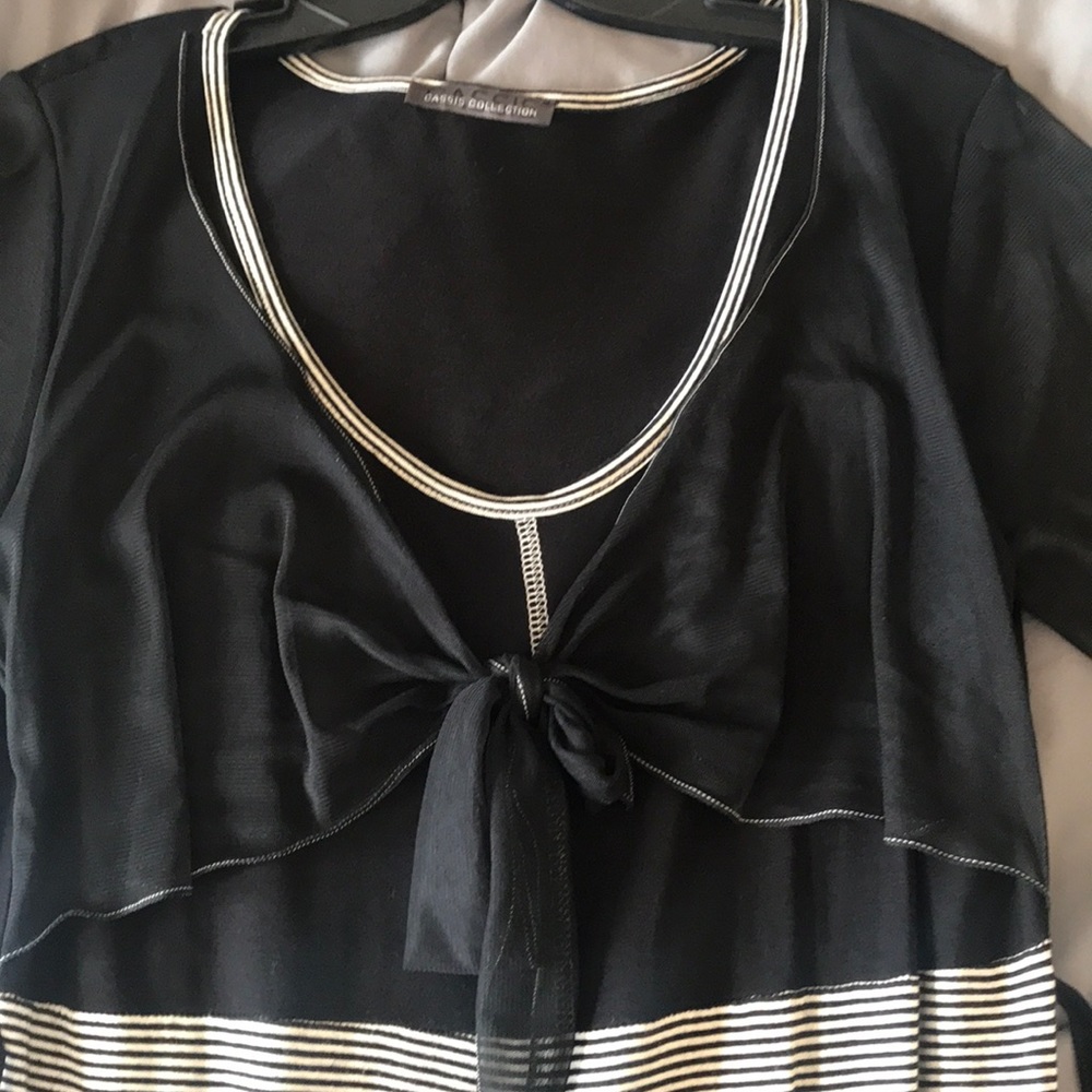CASSIS mini dress/tunic with 2-layer skirt - Picture 3 of 6